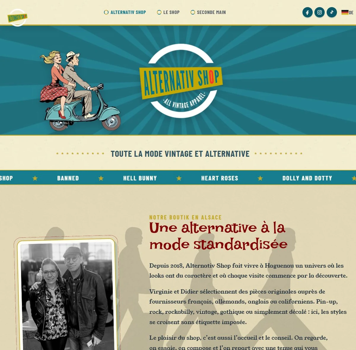 Refonte du site bilingue Alternativ Shop